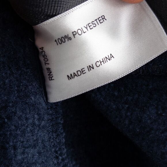 ORVIS Marled Fleece Full Zip Vest XS Mock Neck Princess Seamed Sweater Blue - Picture 9 of 10